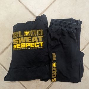 Iron Paradise Hoodie and Joggers, Kids Large, Black